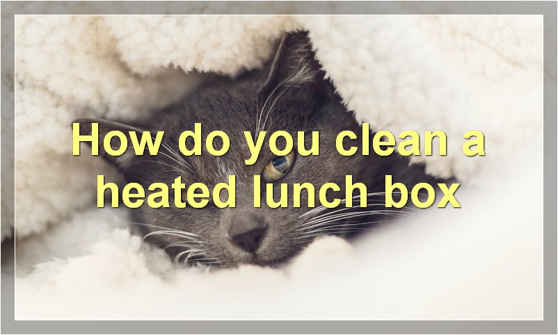 How do you clean a heated lunch box