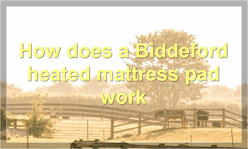 How does a Biddeford heated mattress pad work