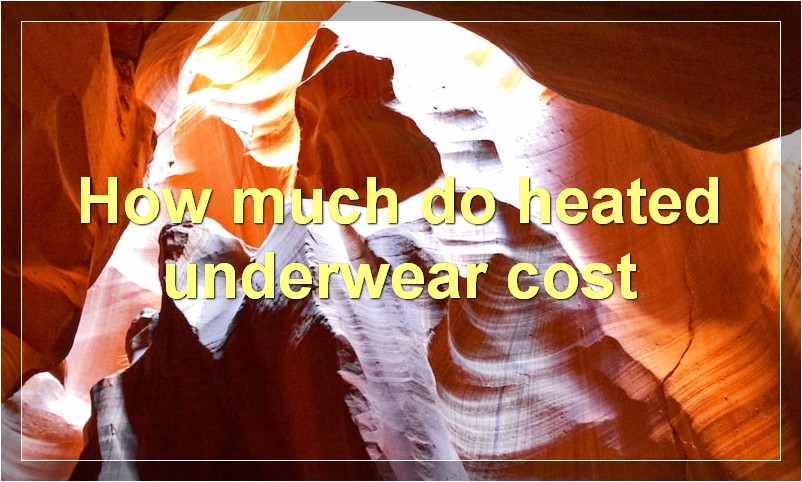How much do heated underwear cost