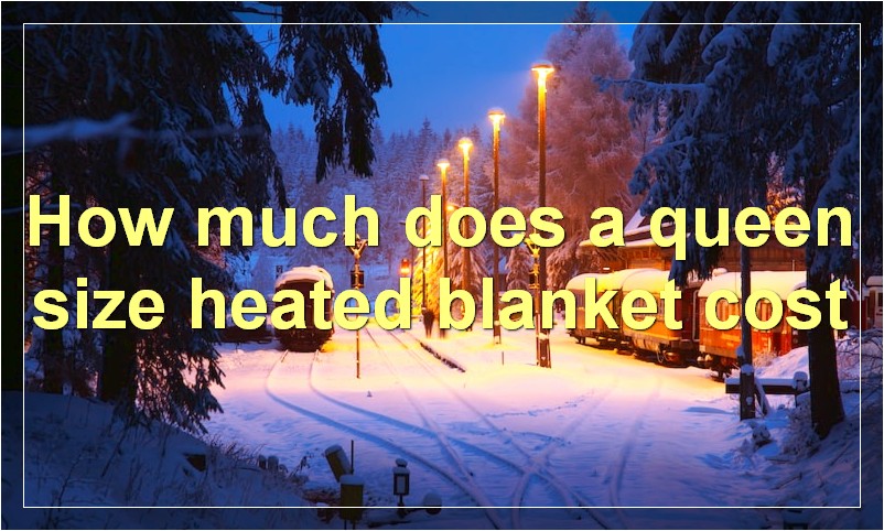 How much does a queen size heated blanket cost