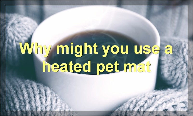 Why might you use a heated pet mat